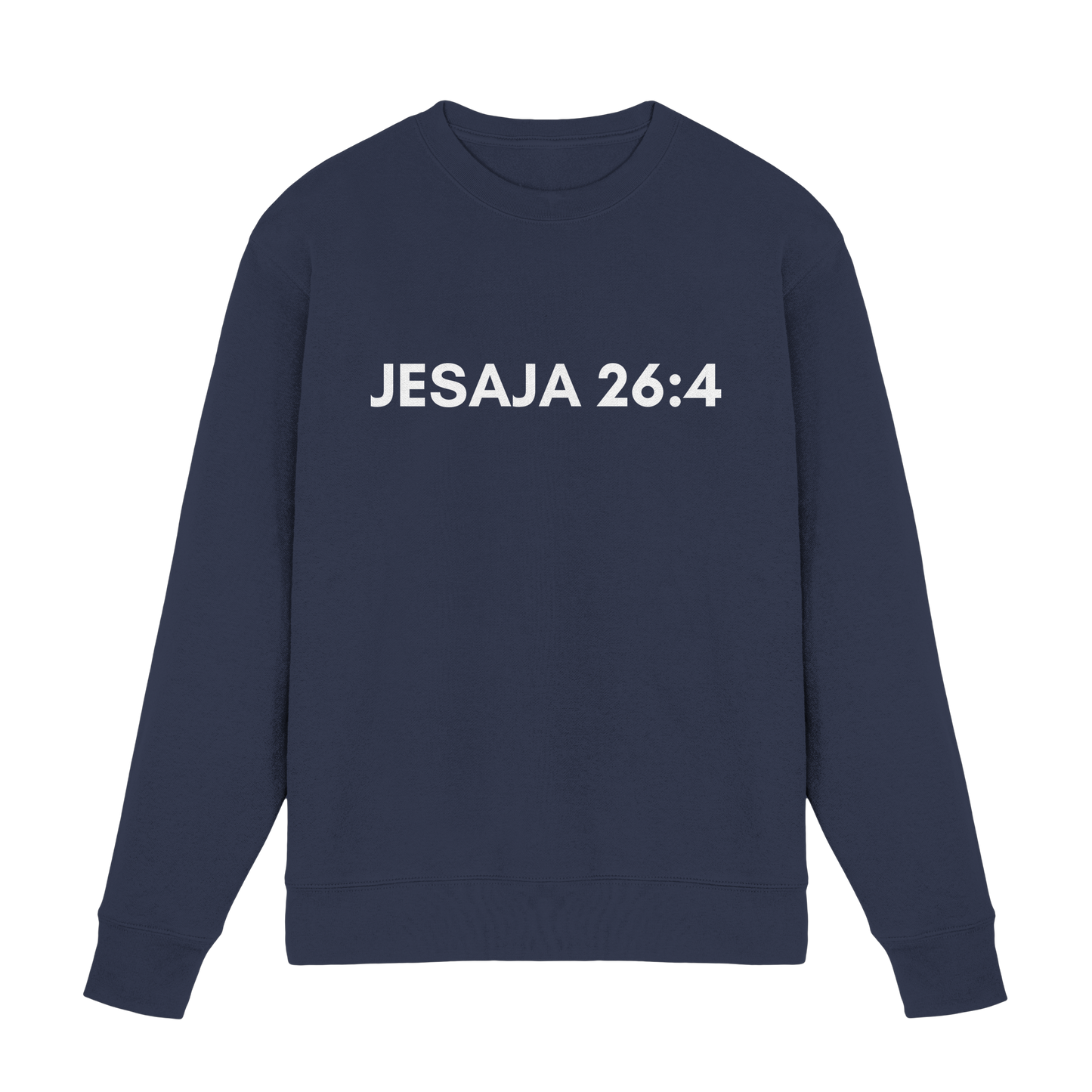 Jesaja 26,4 – Der Herr ist ein ewiger Fels | Christliches Bibelvers Design - Premium Sweatshirt