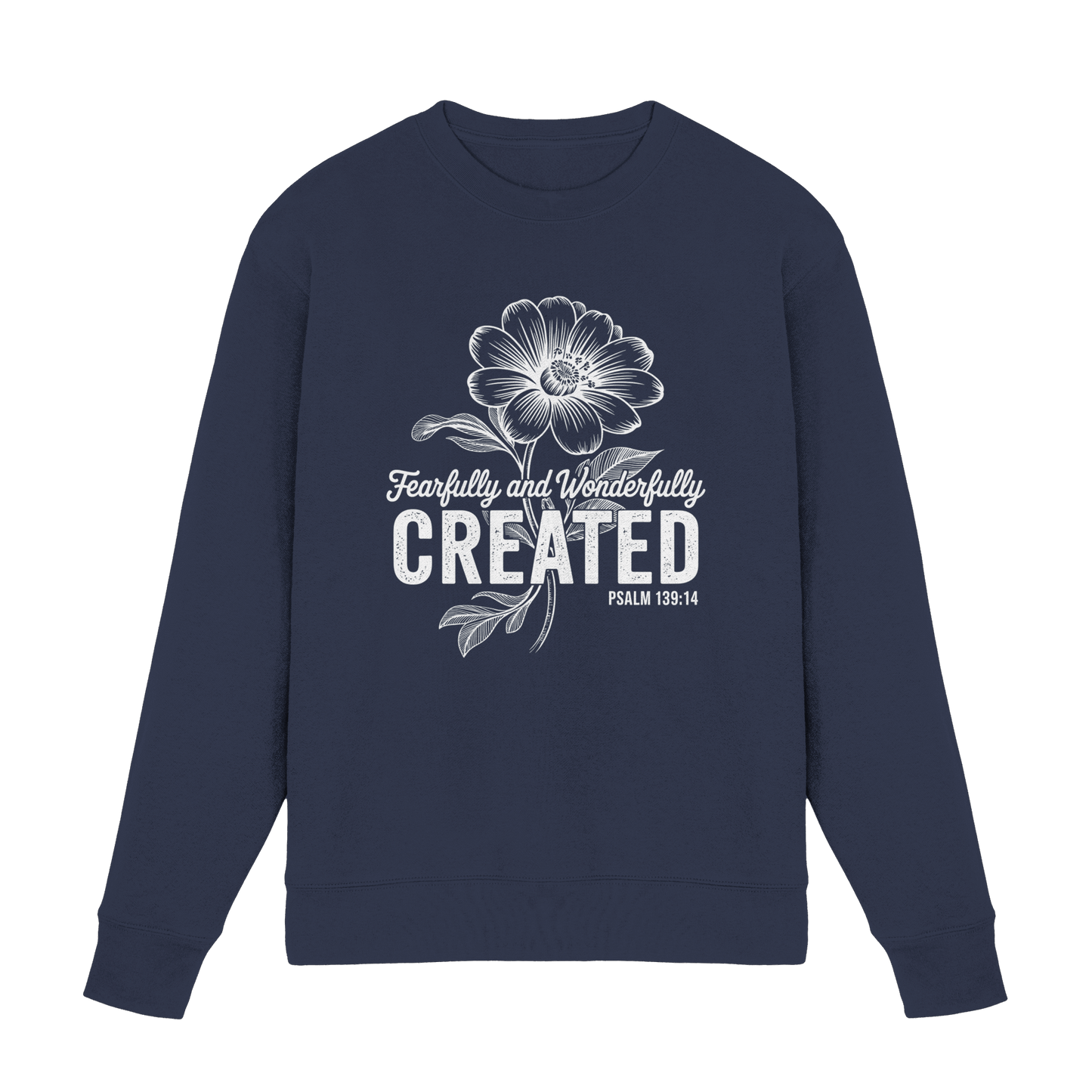 Fearfully and Wonderfully Created – Floral Grace Design - Premium Sweatshirt