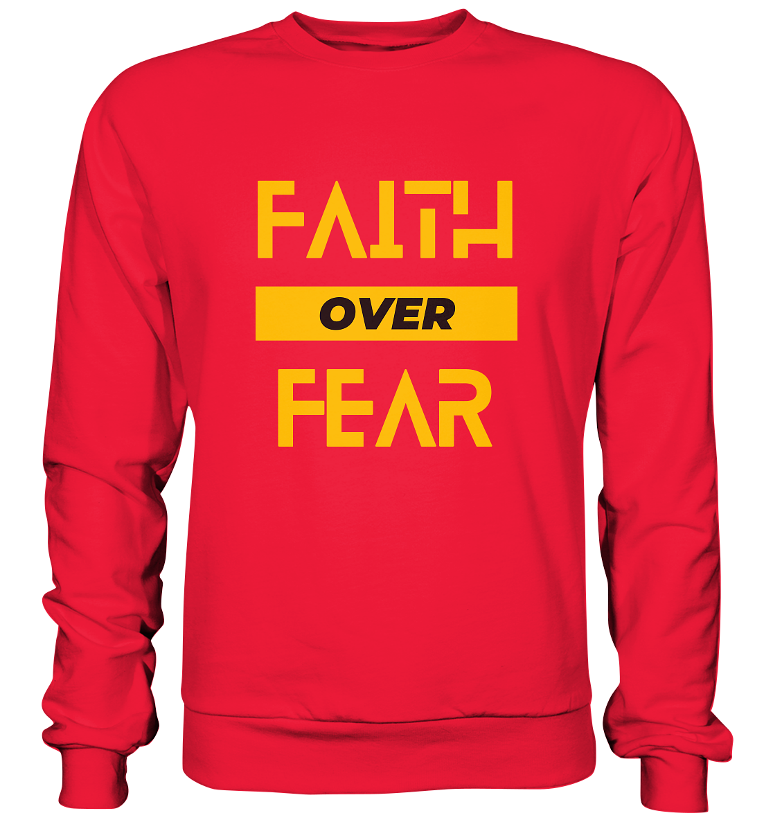 Glaube über Angst - Premium Sweatshirt