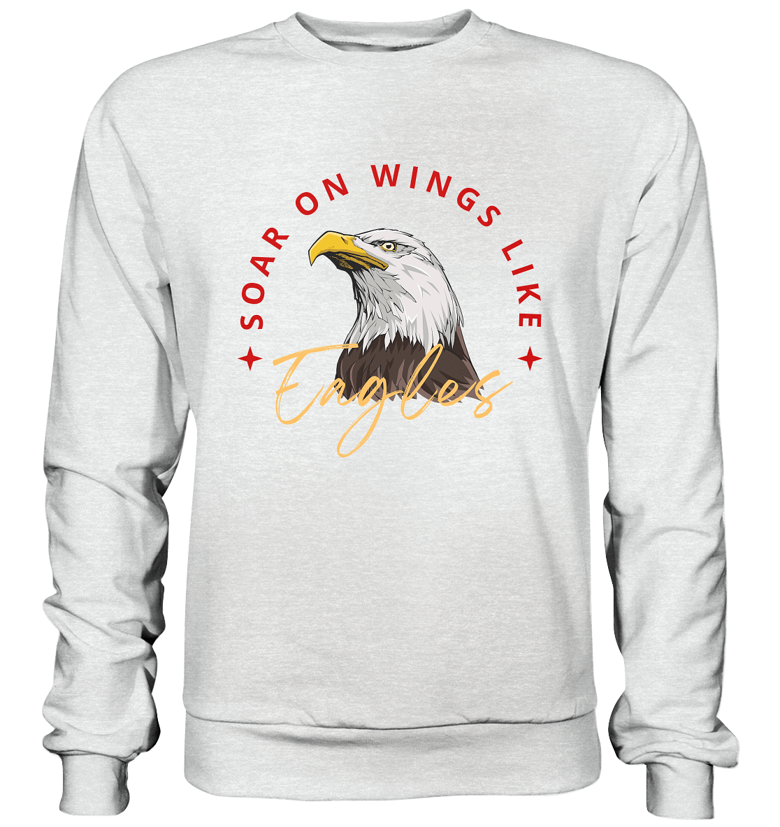 Flügel der Hoffnung - Inspiriert von Jesaja 40:31  - Premium Sweatshirt