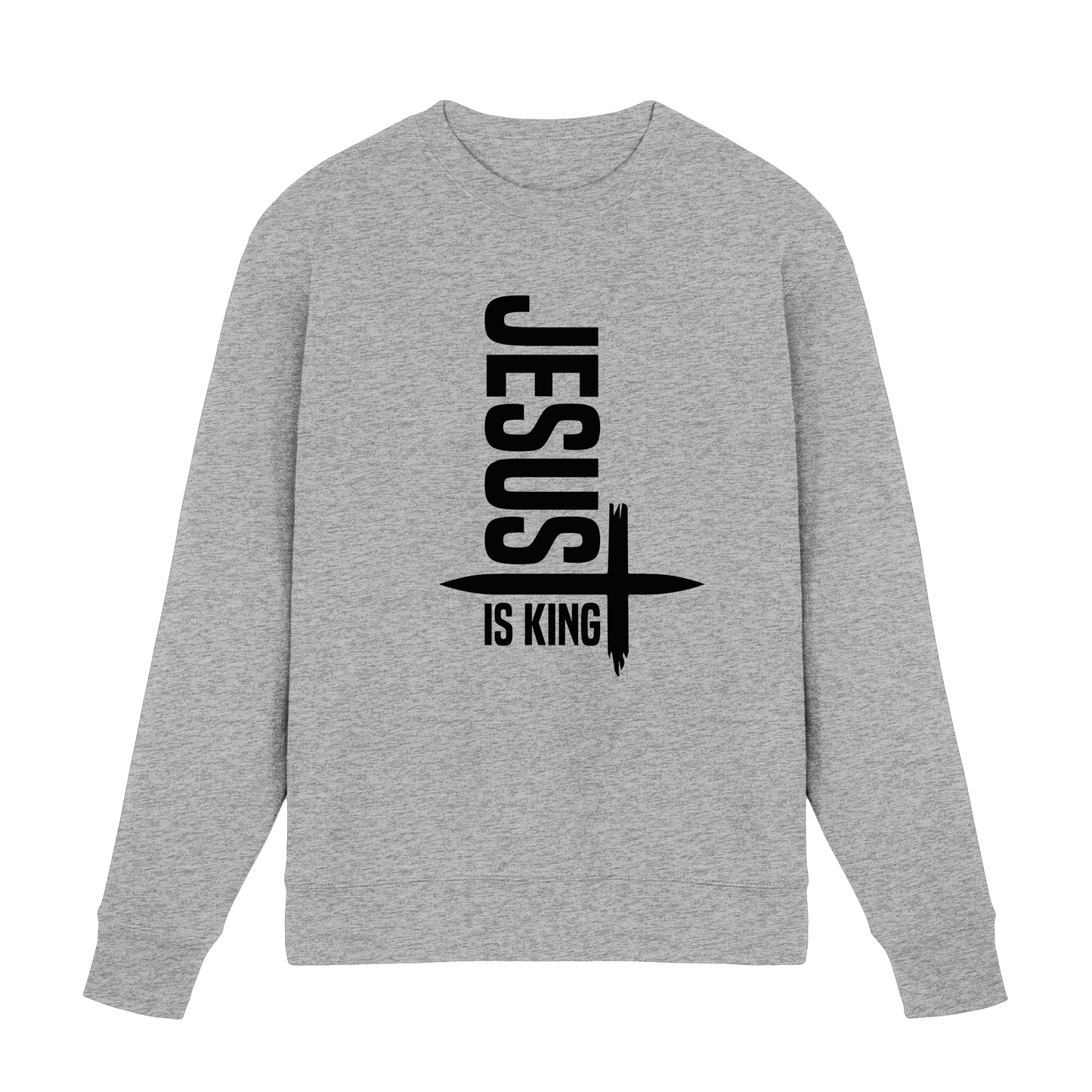 Jesus is King | Ein Statement des Glaubens - Premium Sweatshirt