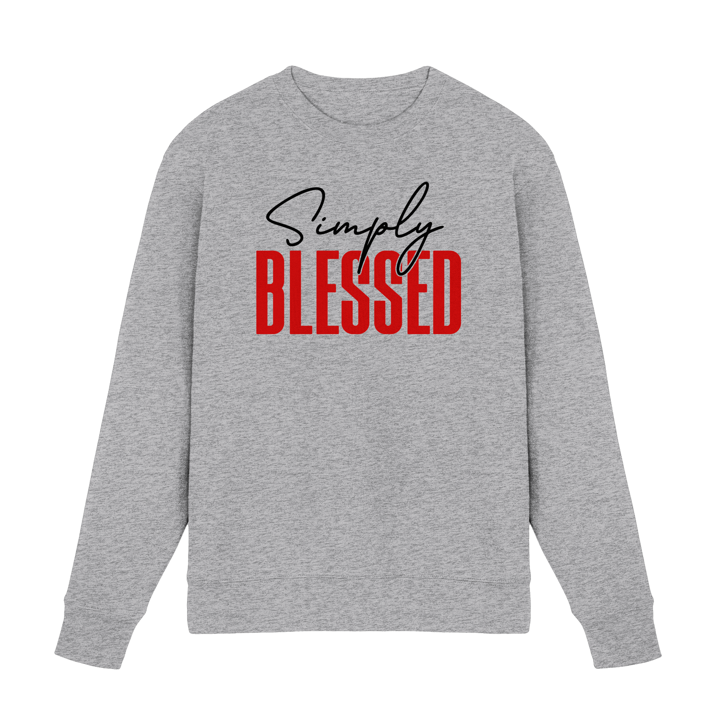Simply Blessed | Christliches Design mit klarer Botschaft - Premium Sweatshirt