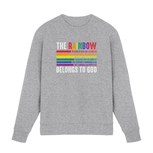 The Rainbow Belongs To God – Zeichen des Bundes und der Liebe - Premium Sweatshirt