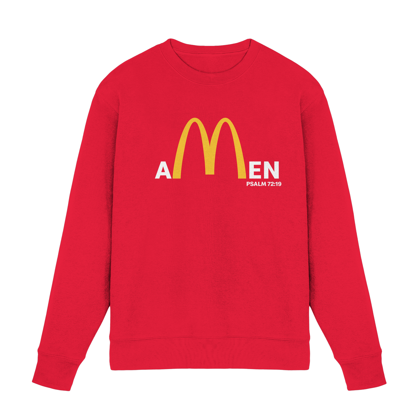 Amen Psalm 72,19 – Christliches Statement Design | Gott sei gepriesen in Ewigkeit - Premium Sweatshirt