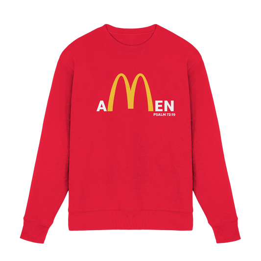 Amen Psalm 72:19 - Christian Statement Design | Blessed Be God Forever - Premium Sweatshirt