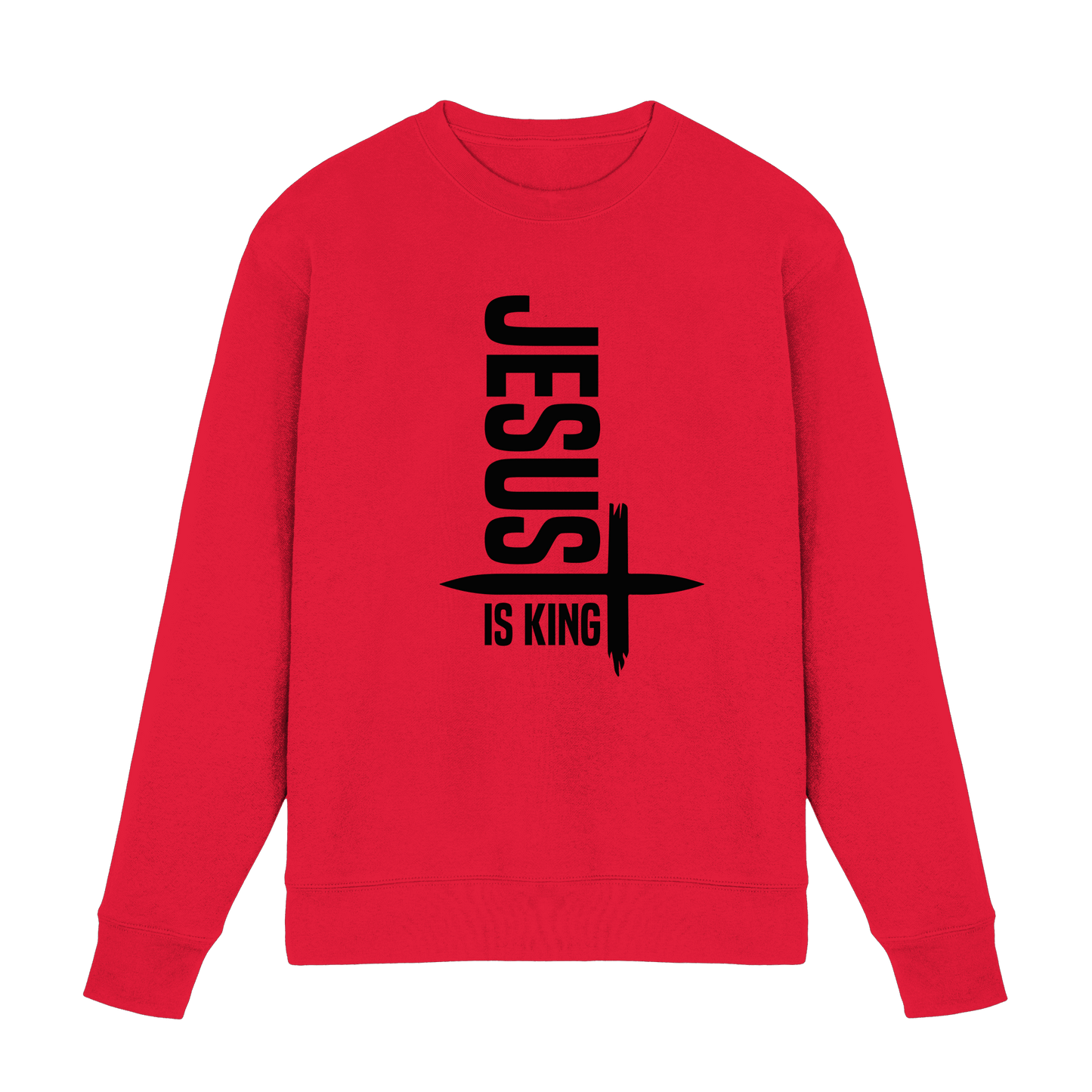 Jesus is King | Ein Statement des Glaubens - Premium Sweatshirt