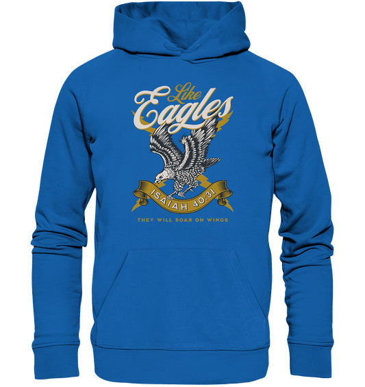 Sie werden fliegen wie Adler – Jesaja 40:31 - Premium Unisex Hoodie