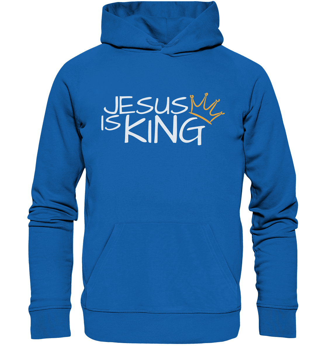 Jesus is King – Eine kraftvolle Botschaft des Glaubens | Christliche Kleidung - Premium Unisex Hoodie
