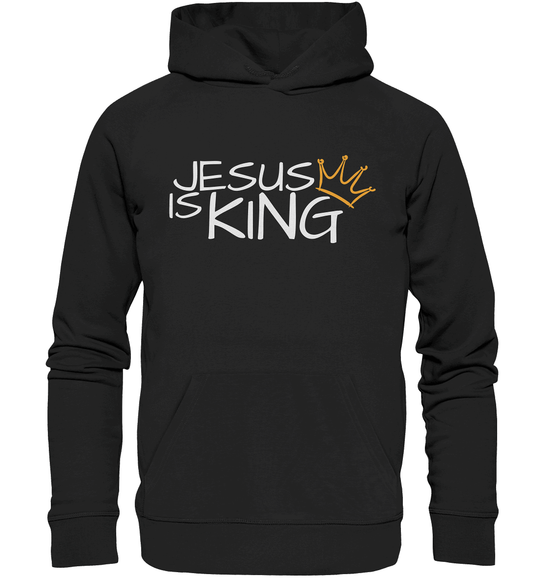 Jesus is King – Eine kraftvolle Botschaft des Glaubens | Christliche Kleidung - Premium Unisex Hoodie