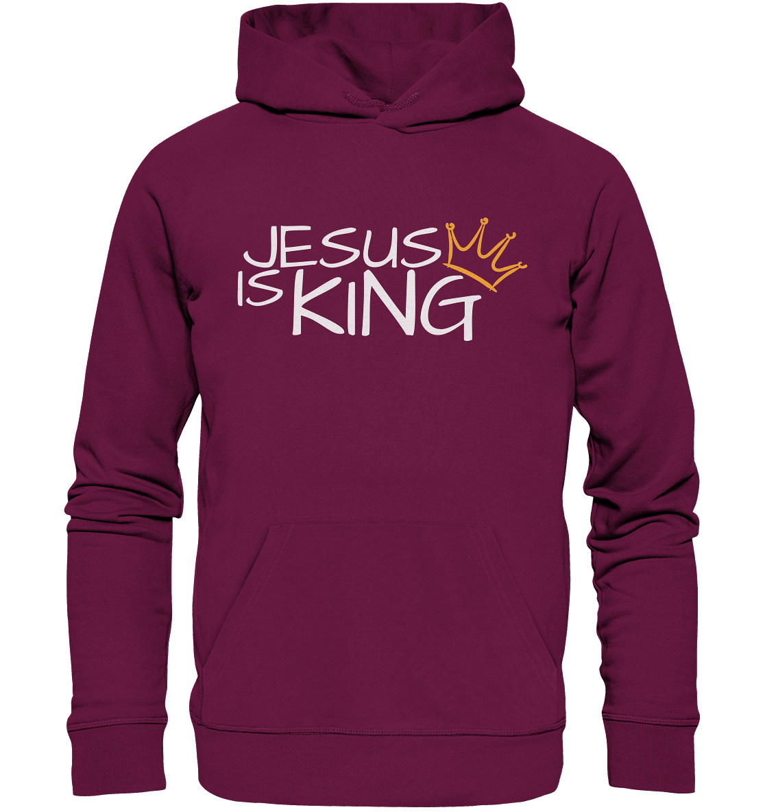 Jesus is King – Eine kraftvolle Botschaft des Glaubens | Christliche Kleidung - Premium Unisex Hoodie