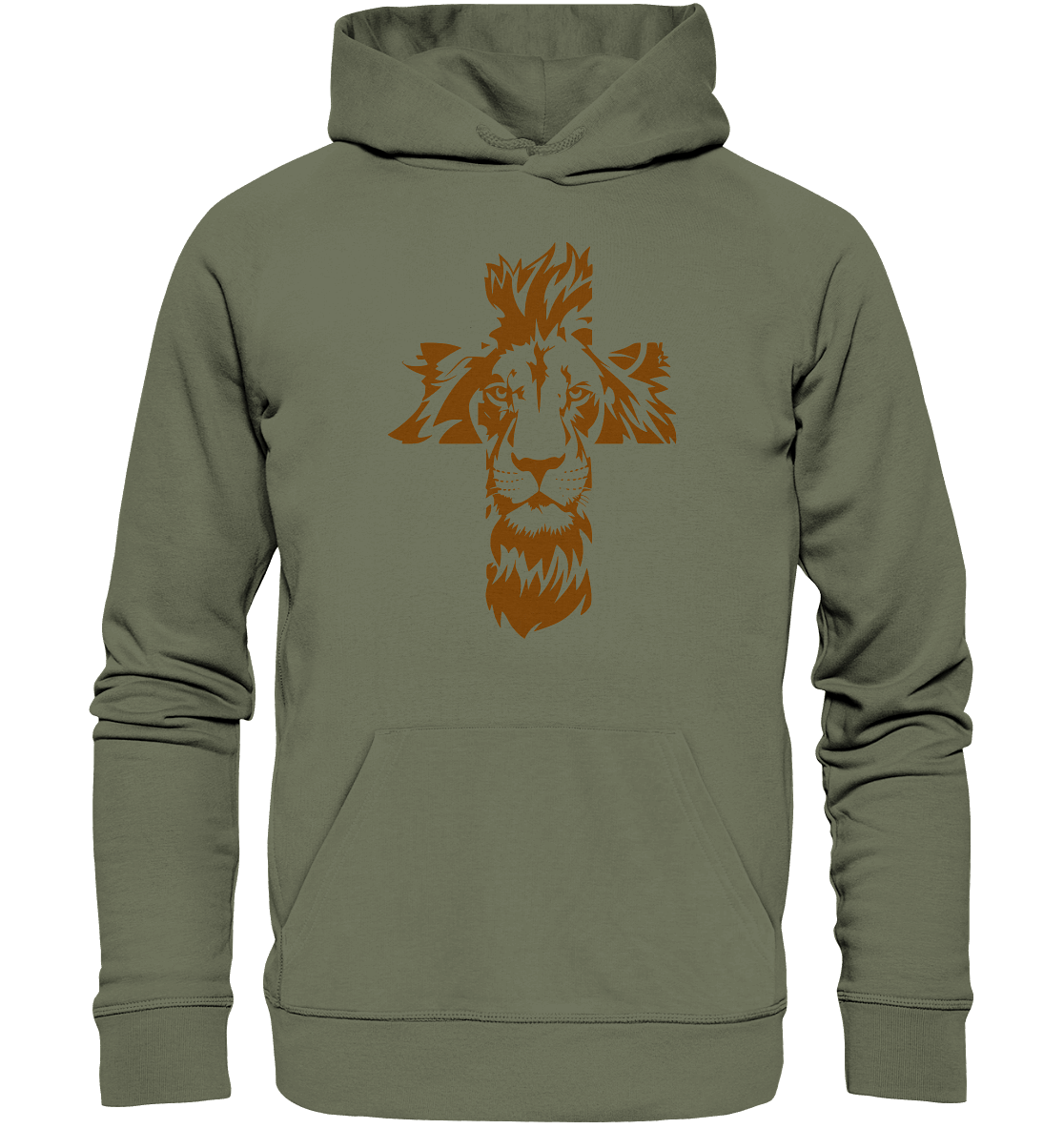 Im Zeichen des Löwen – Fest verwurzelt im Glauben | Christliche Kleidung - Premium Unisex Hoodie