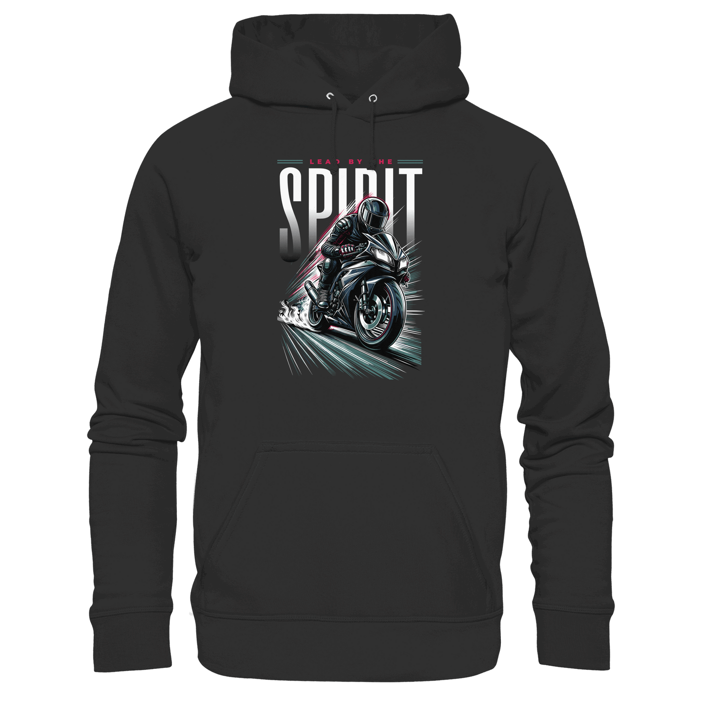 Lead by the Spirit | Christliche Kleidung & Geschenke im Motorrad-Design - Premium Unisex Hoodie