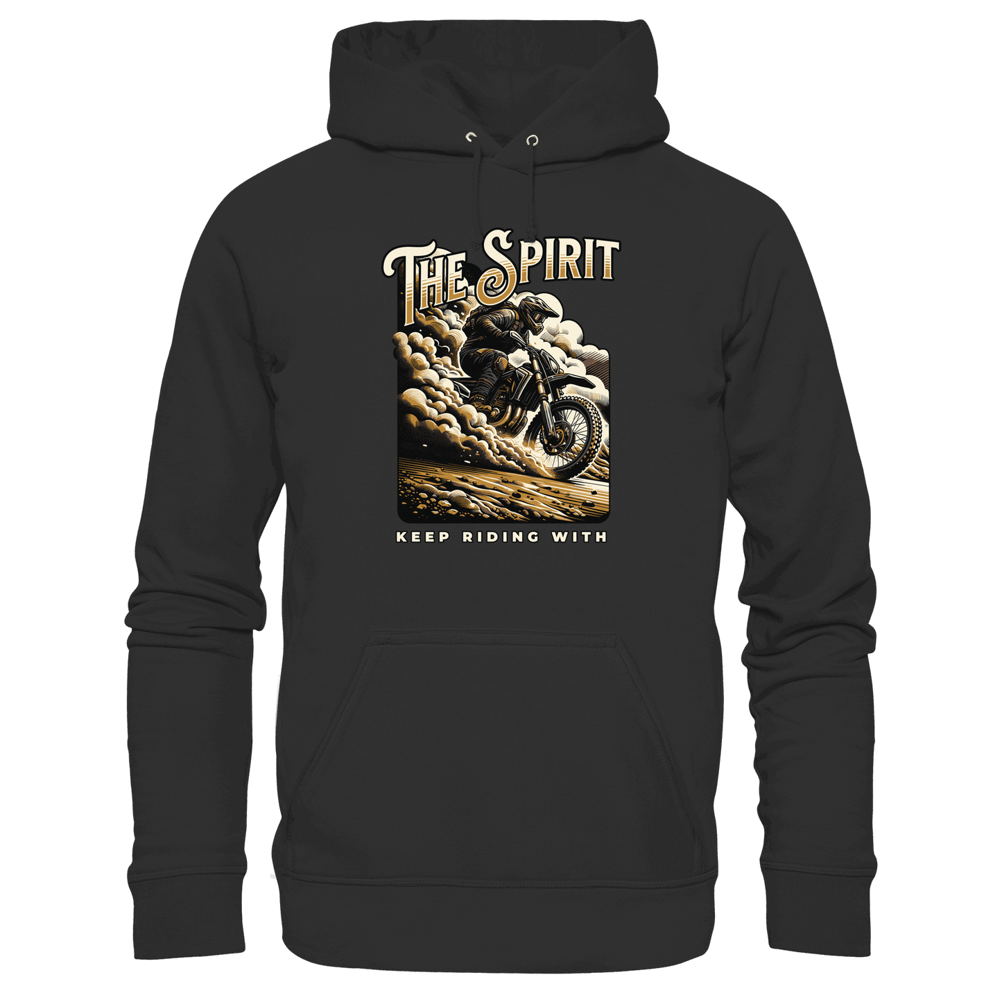 Keep Riding with the Spirit | Christliche Kleidung & Geschenke im Motocross-Design - Premium Unisex Hoodie