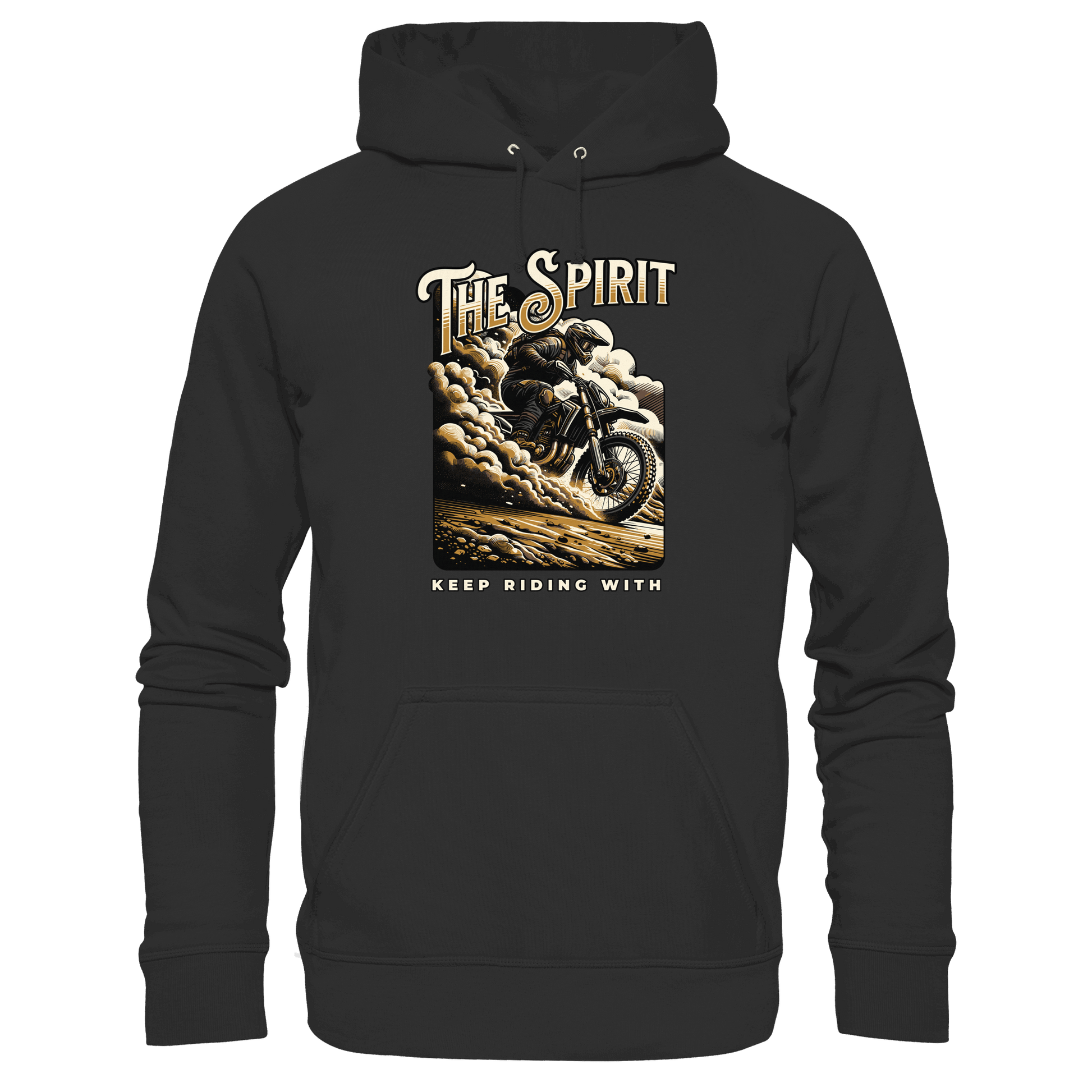 Keep Riding with the Spirit | Christliche Kleidung & Geschenke im Motocross-Design - Premium Unisex Hoodie