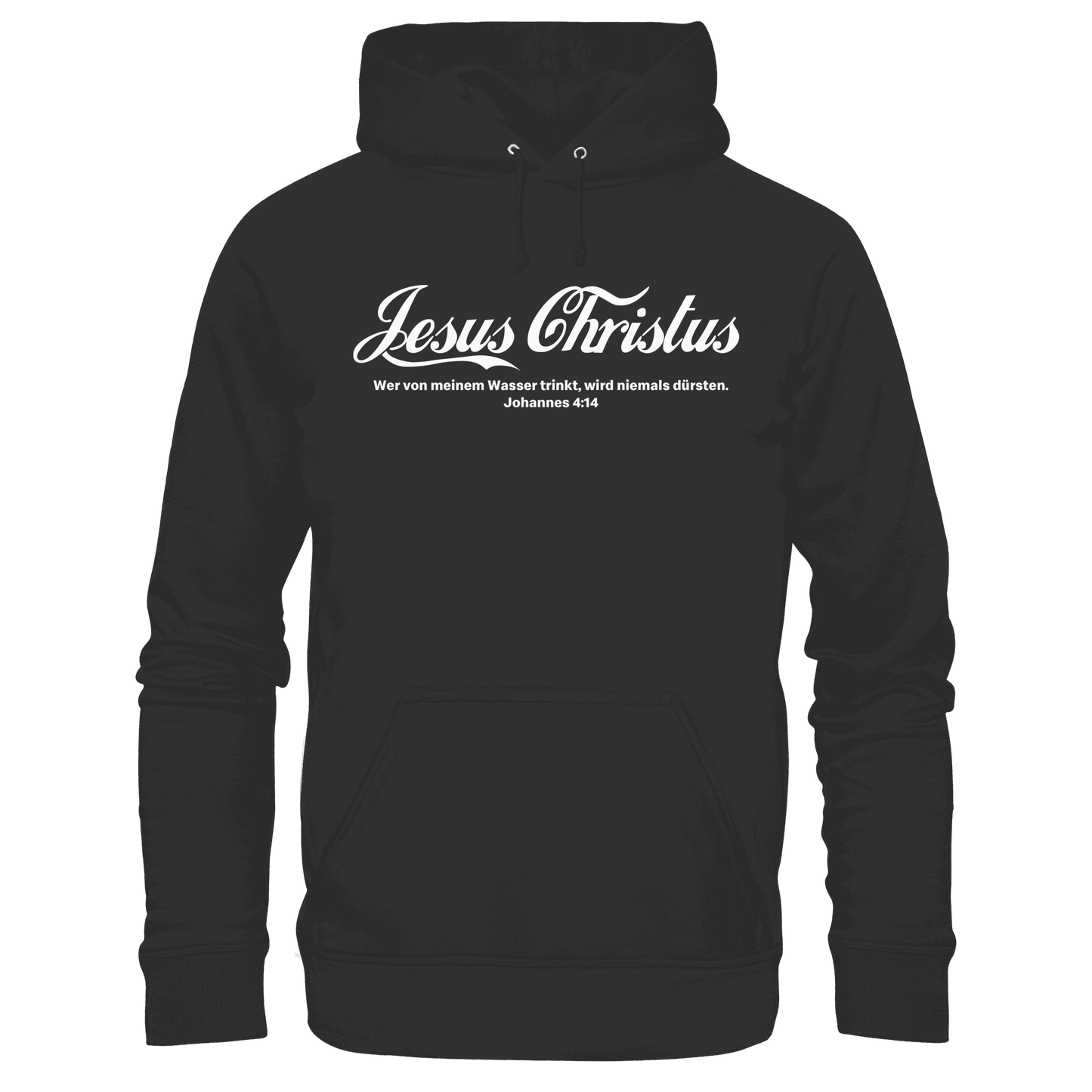 Jesus Christus – Johannes 4,14 | Christliches Statement Design „Lebendiges Wasser“ - Premium Unisex Hoodie