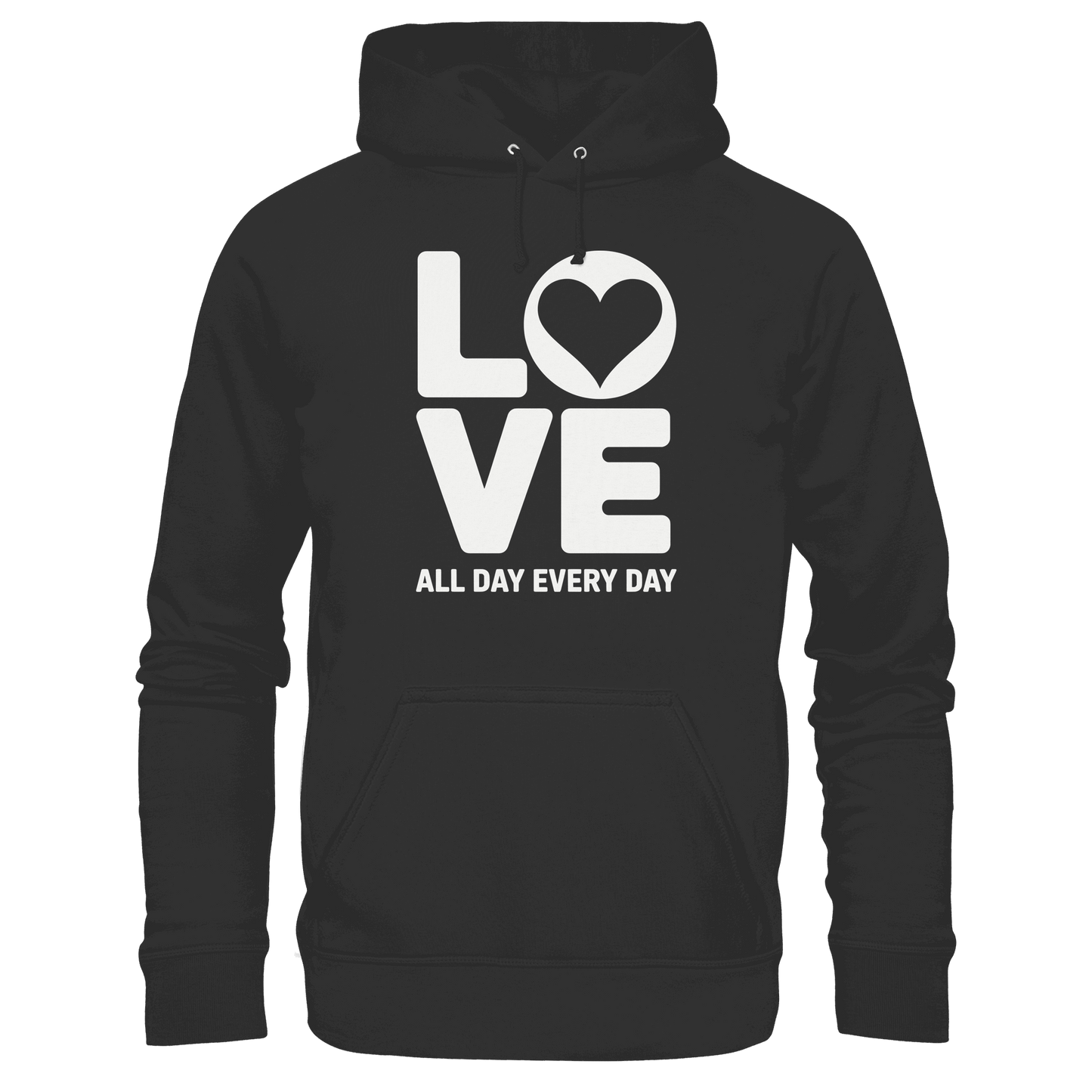 Love All Day Every Day | Love Design - Premium Unisex Hoodie