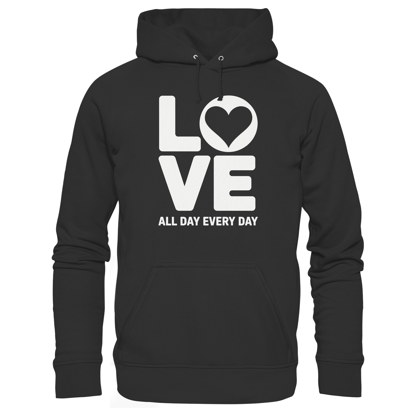 Love All Day Every Day | Love Design - Premium Unisex Hoodie