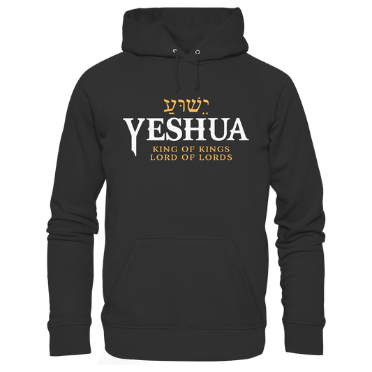 Yeshua - King of Kings, Lord of Lords | Christian Design with the Name of Jesus - Premium Unisex Hoodie