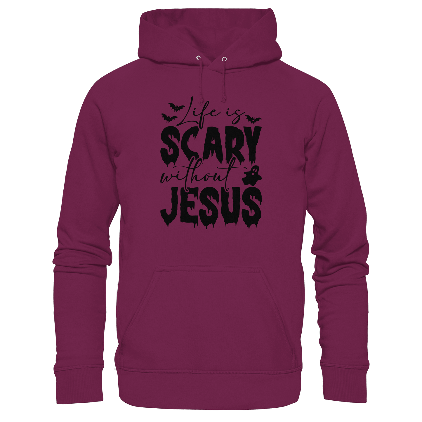 Life is Scary without Jesus - Christliche Kleidung & Geschenke - Premium Unisex Hoodie