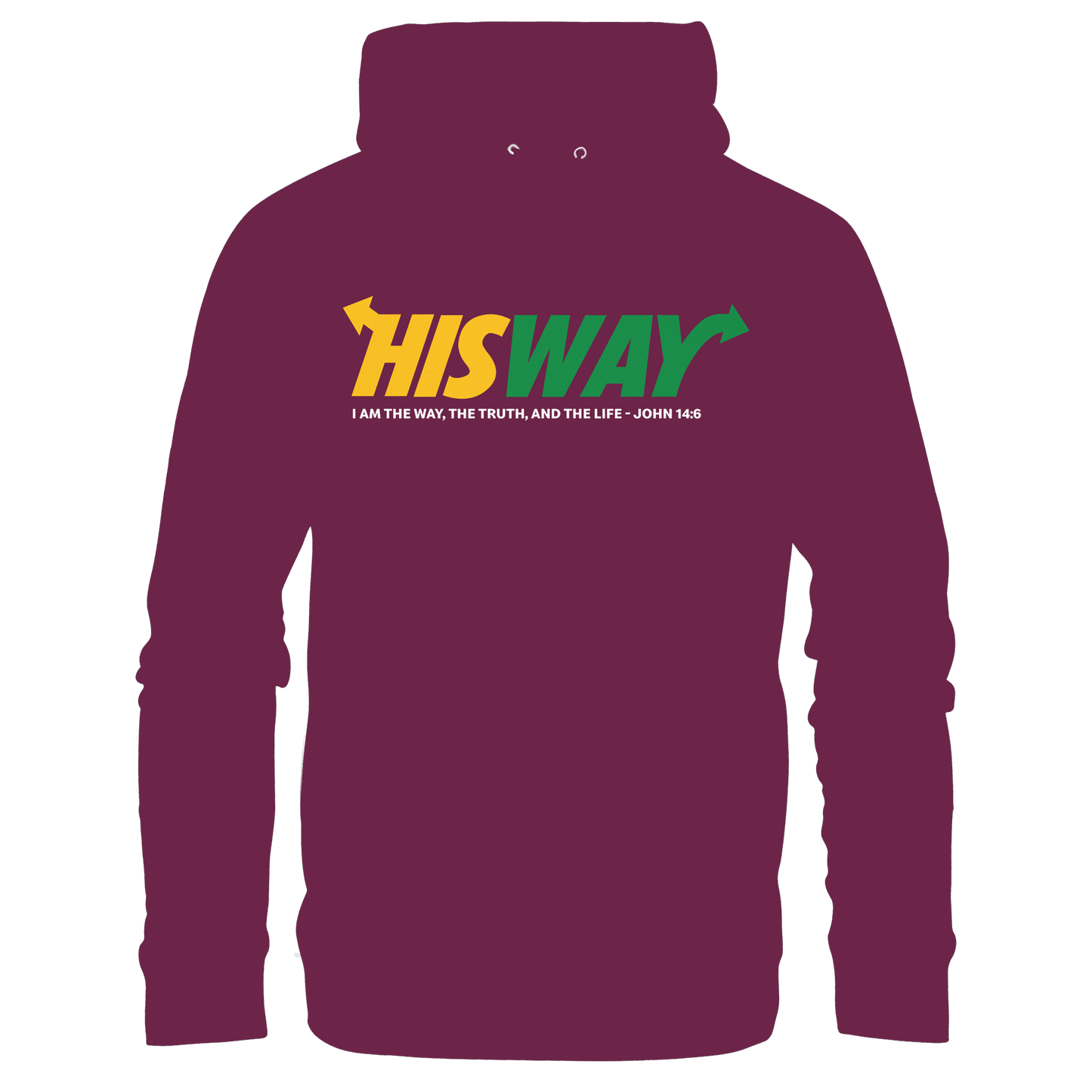 His Way – John 14:6 | Christliches Statement Design mit Johannes 14,6 - Premium Unisex Hoodie