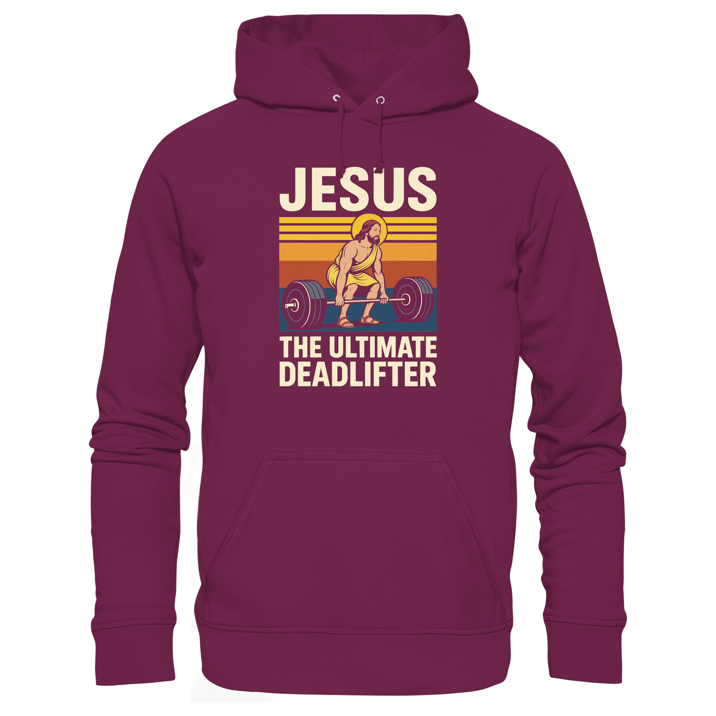 Jesus Deadlifter – Jesus the Ultimate Deadlifter | Christliches Fitness Design - Premium Unisex Hoodie