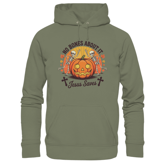 No Bones About It – Jesus Saves | Christliche Kleidung & Geschenke zu Halloween - Premium Unisex Hoodie
