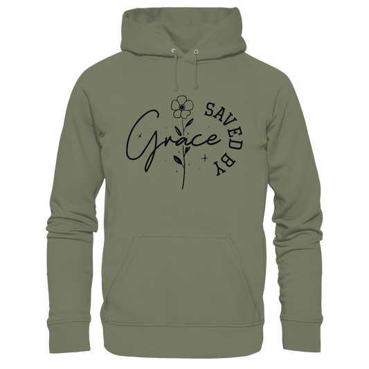 Saved by Grace – ein schlichtes Design mit tiefer Botschaft - Premium Unisex Hoodie