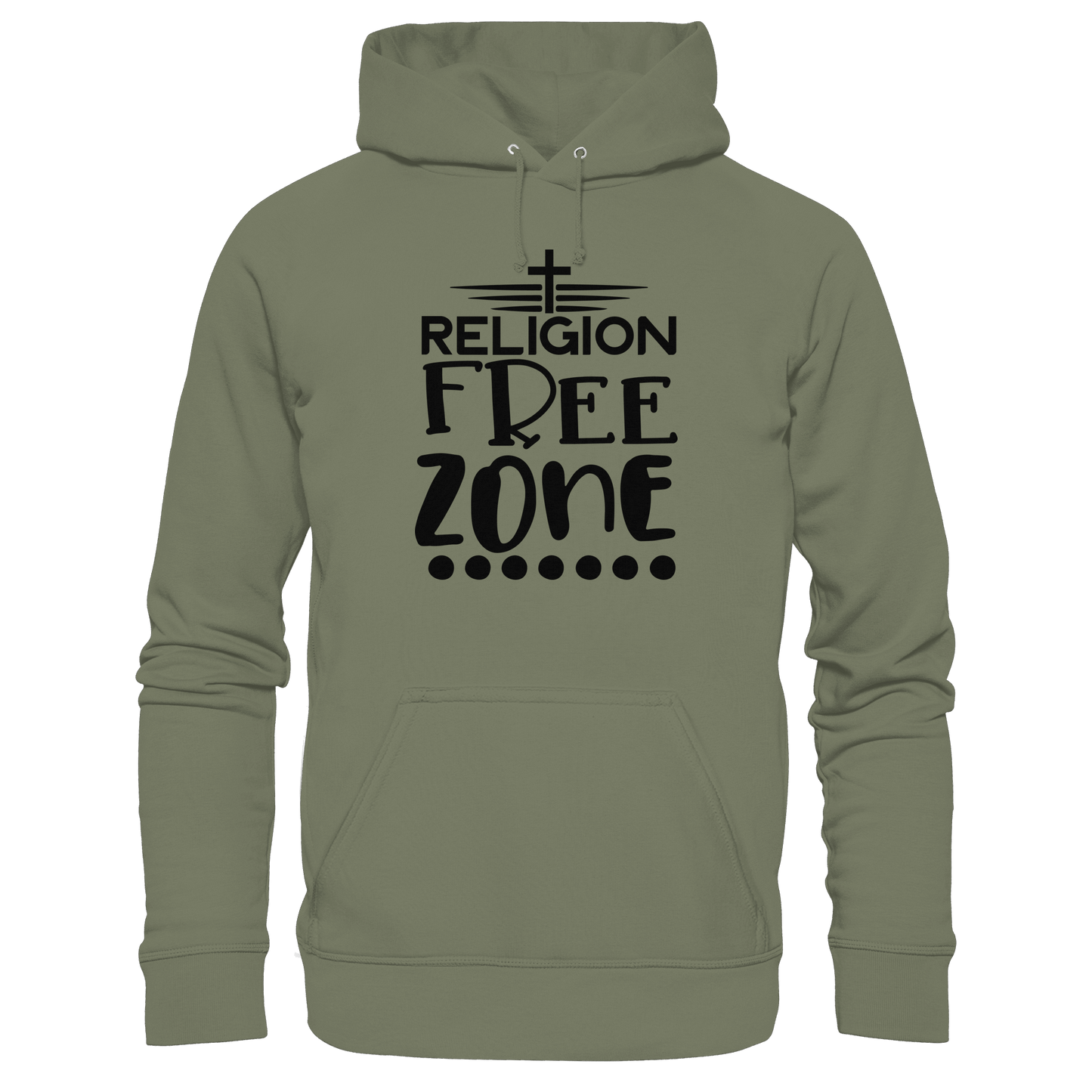 Religion Free Zone | Christliche Kleidung & Geschenke mit Botschaft - Premium Unisex Hoodie