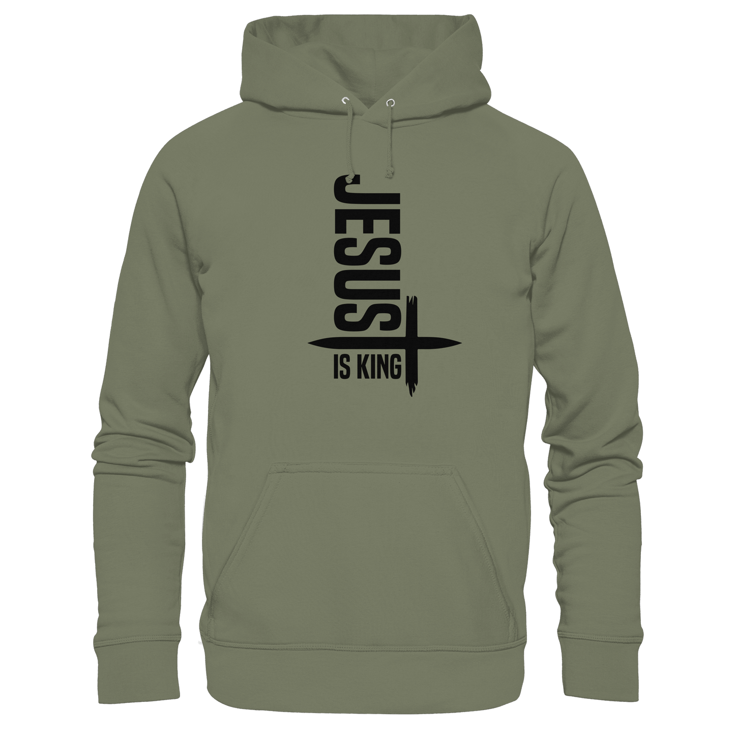 Jesus is King | Ein Statement des Glaubens - Premium Unisex Hoodie