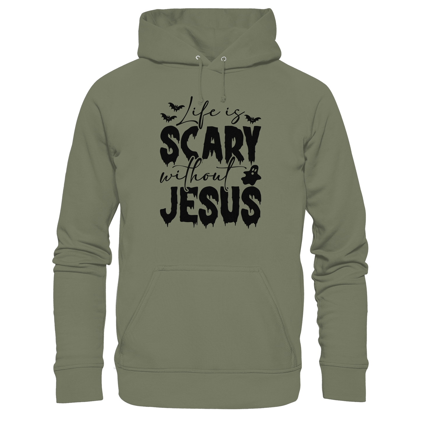 Life is Scary without Jesus - Christliche Kleidung & Geschenke - Premium Unisex Hoodie