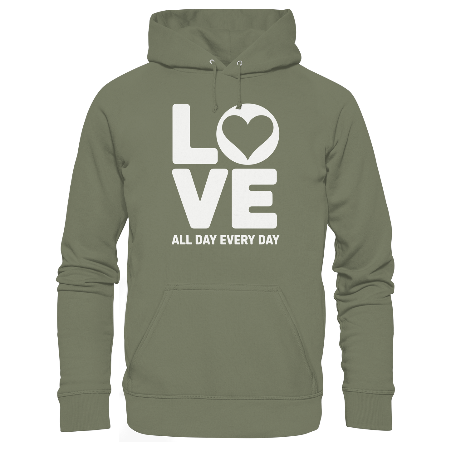 Love All Day Every Day | Love Design - Premium Unisex Hoodie