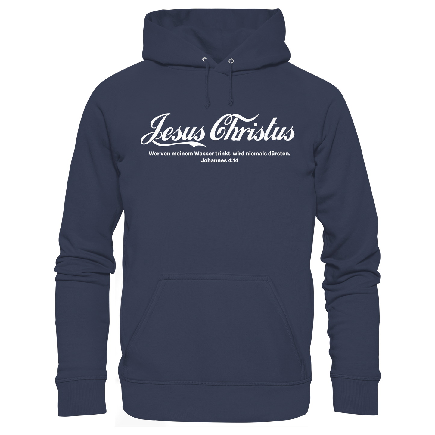 Jesus Christus – Johannes 4,14 | Christliches Statement Design „Lebendiges Wasser“ - Premium Unisex Hoodie