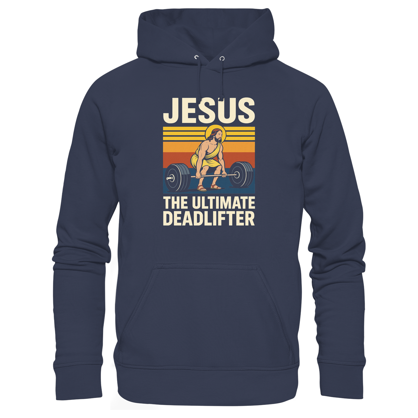 Jesus Deadlifter – Jesus the Ultimate Deadlifter | Christliches Fitness Design - Premium Unisex Hoodie