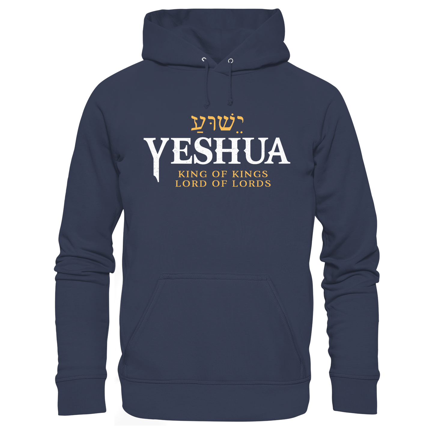 Yeshua - King of Kings, Lord of Lords | Christian Design with the Name of Jesus - Premium Unisex Hoodie