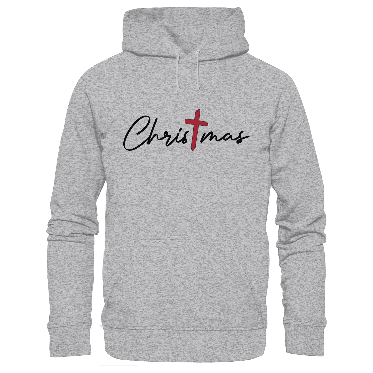 Christmas – das Kreuz im Mittelpunkt von Weihnachten | Christliches Design  - Premium Unisex Hoodie