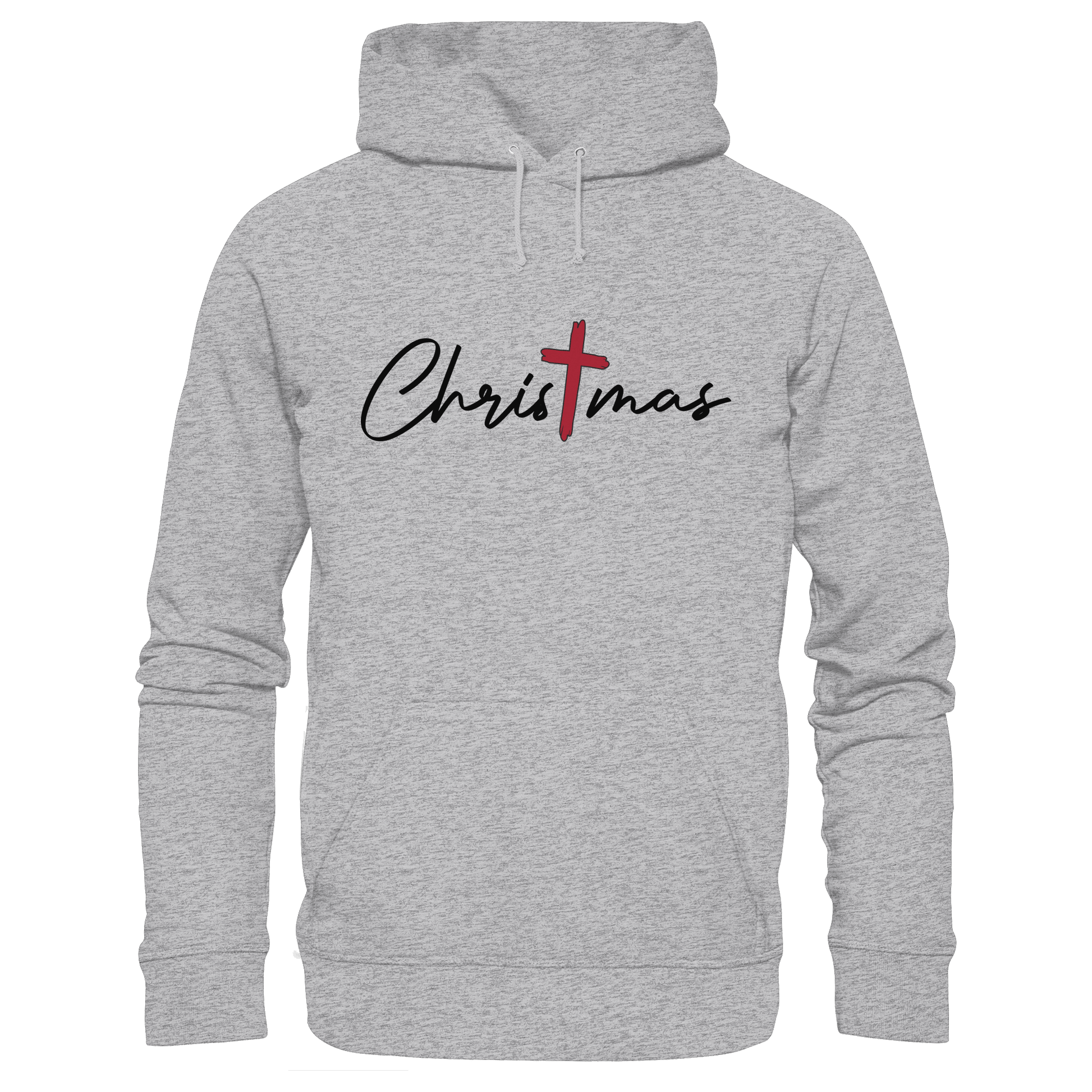Christmas – das Kreuz im Mittelpunkt von Weihnachten | Christliches Design  - Premium Unisex Hoodie