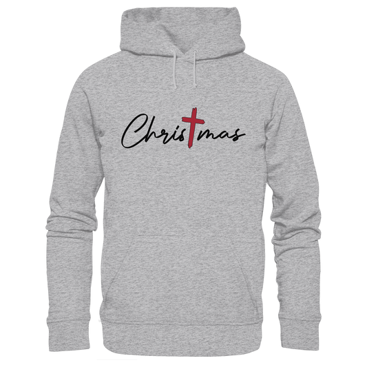 Christmas – das Kreuz im Mittelpunkt von Weihnachten | Christliches Design  - Premium Unisex Hoodie