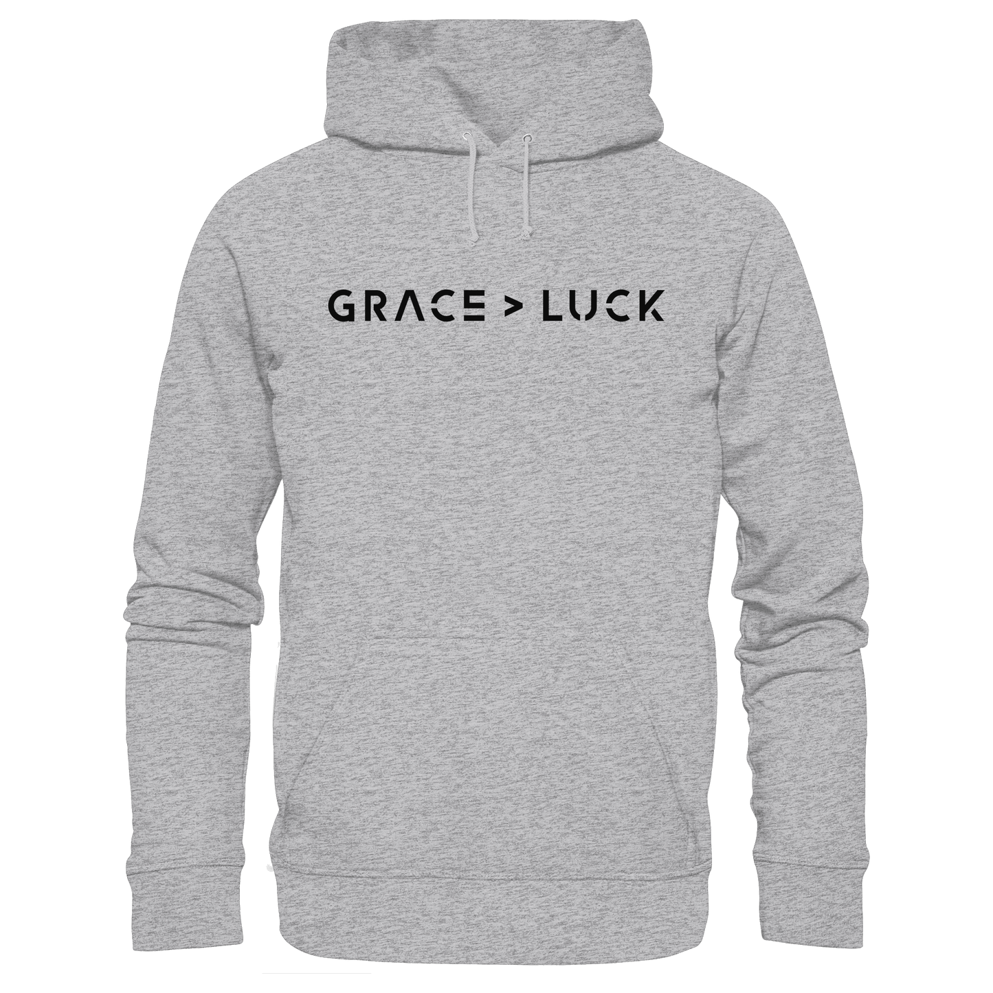 Grace > Luck | Christliches Design über Gottes Gnade - Premium Unisex Hoodie