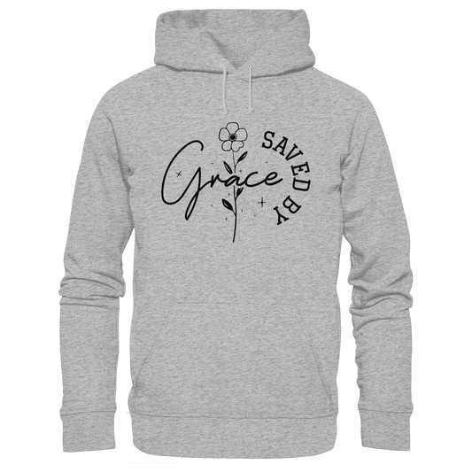 Saved by Grace – ein schlichtes Design mit tiefer Botschaft - Premium Unisex Hoodie