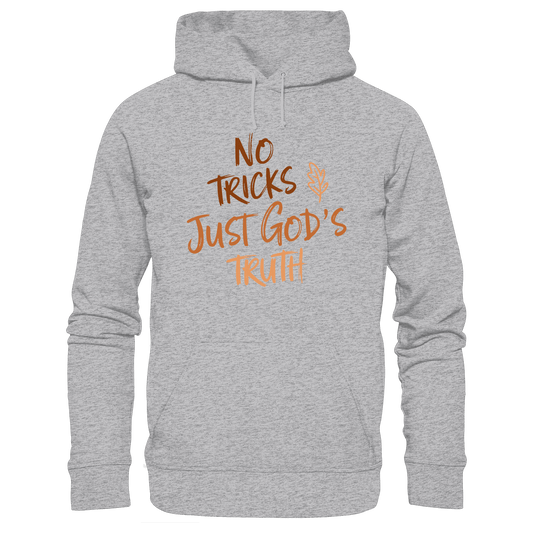 No Tricks – Just God’s Truth | Christliche Kleidung & Geschenke im Retro-Design für Herbst & Halloween - Premium Unisex Hoodie