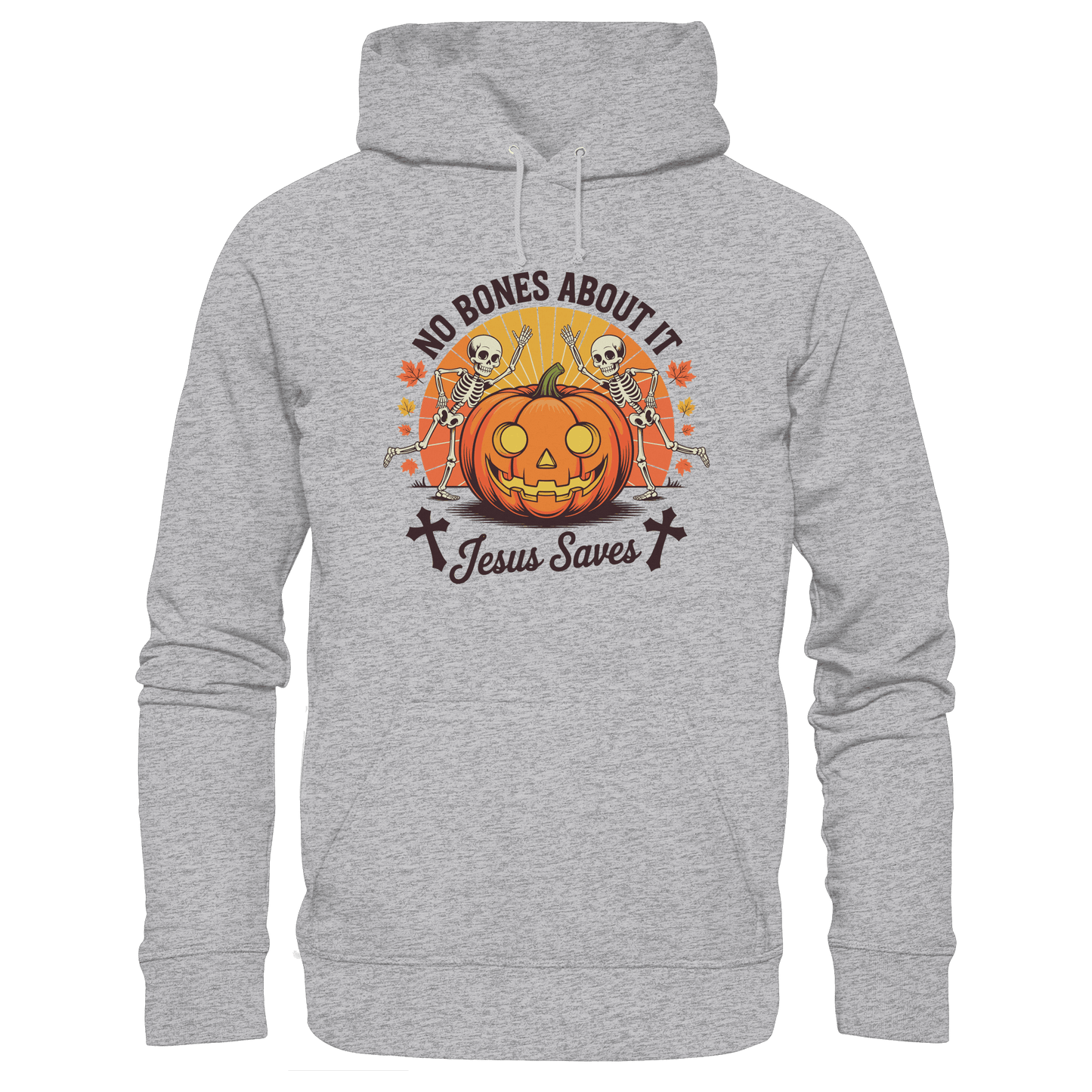 No Bones About It – Jesus Saves | Christliche Kleidung & Geschenke zu Halloween - Premium Unisex Hoodie