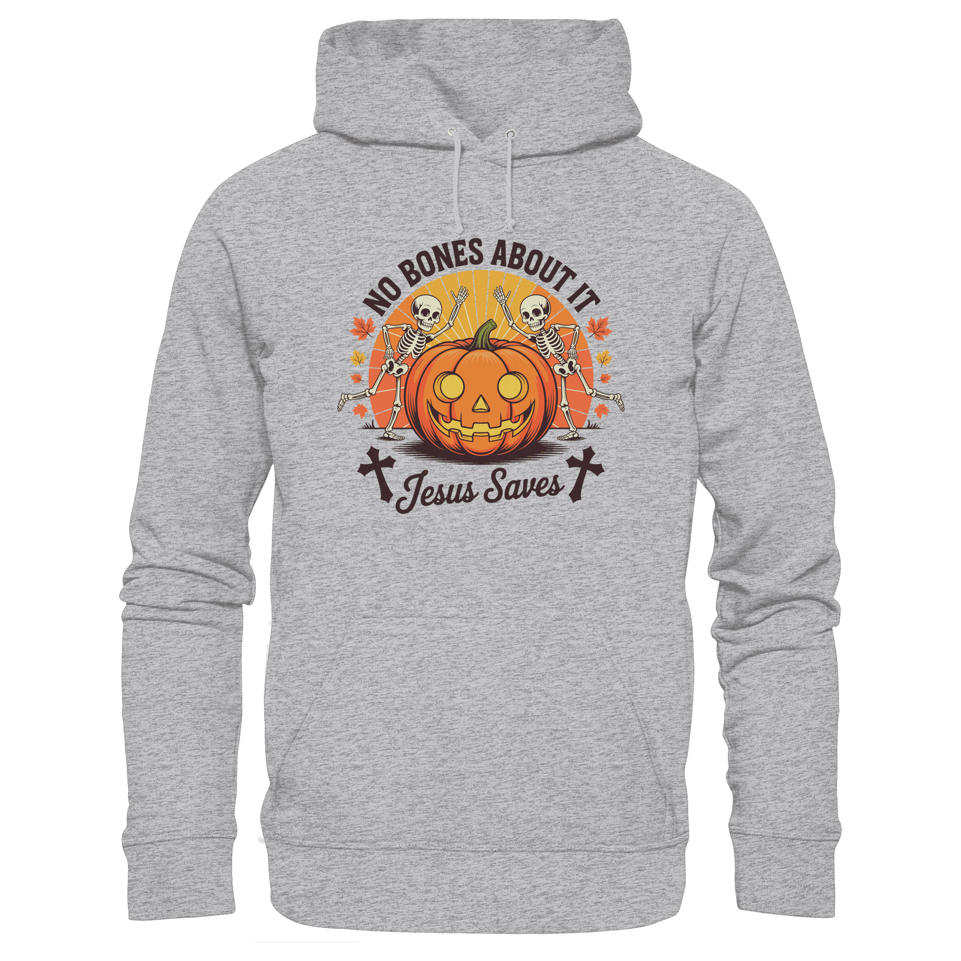 No Bones About It – Jesus Saves | Christliche Kleidung & Geschenke zu Halloween - Premium Unisex Hoodie