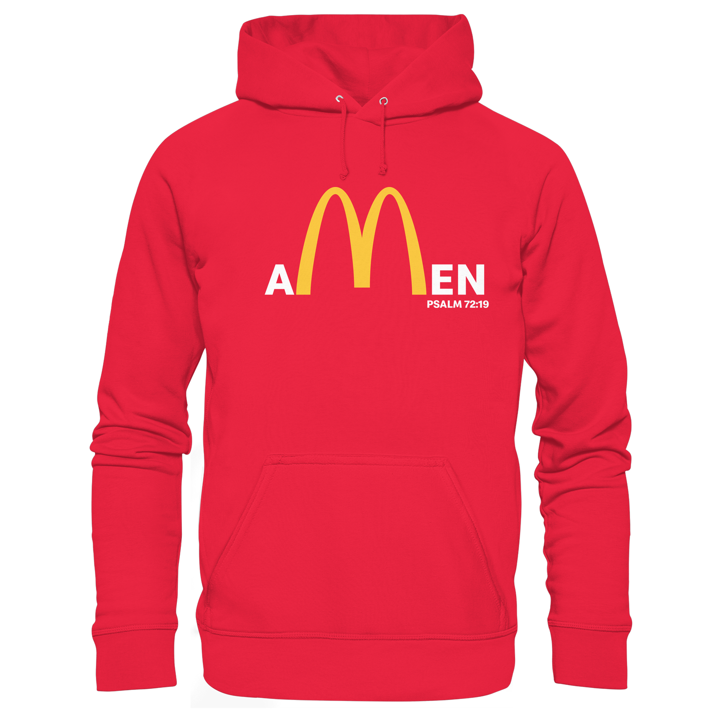 Amen Psalm 72,19 – Christliches Statement Design | Gott sei gepriesen in Ewigkeit - Premium Unisex Hoodie