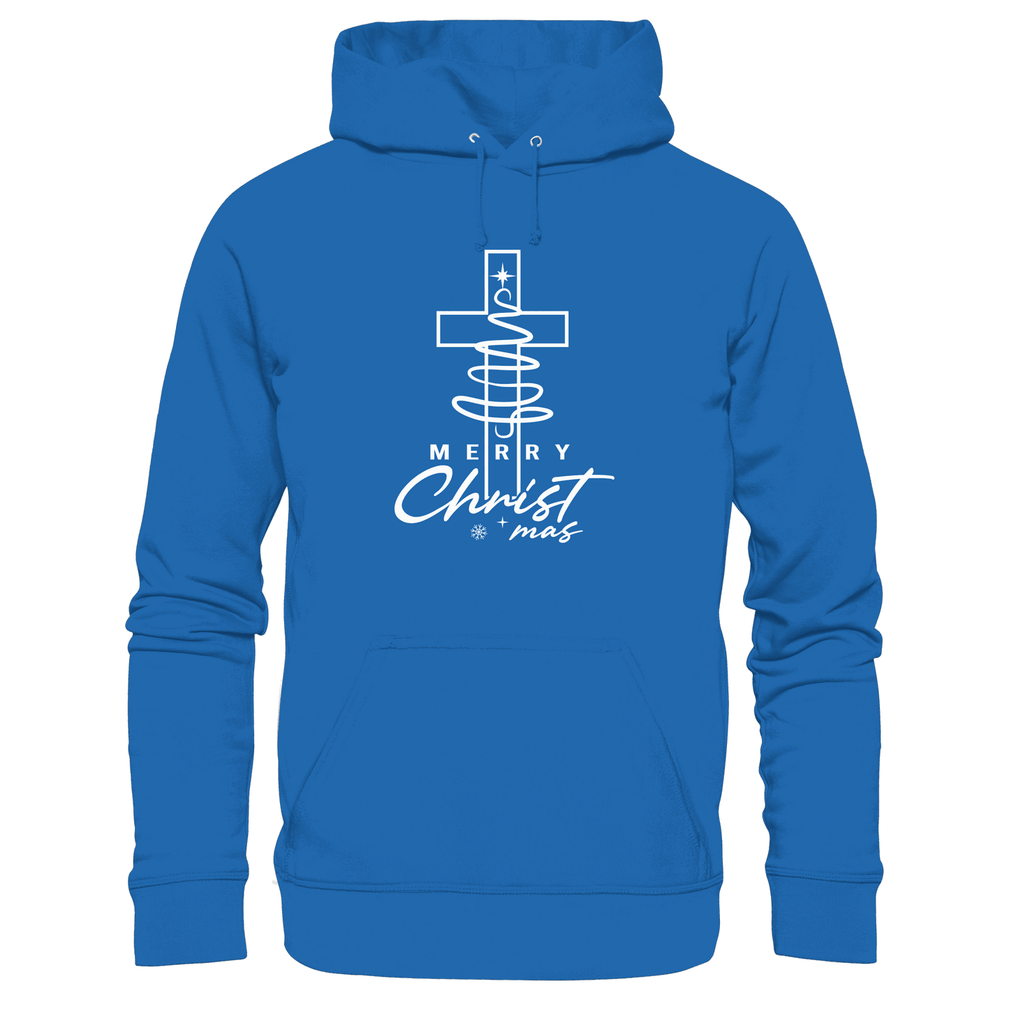 Kreuz und Christbaum – Merry Christ*mas Design - Premium Unisex Hoodie