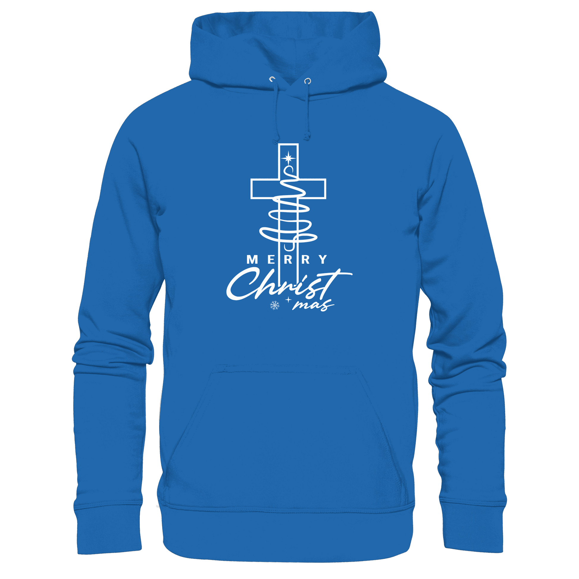 Kreuz und Christbaum – Merry Christ*mas Design - Premium Unisex Hoodie