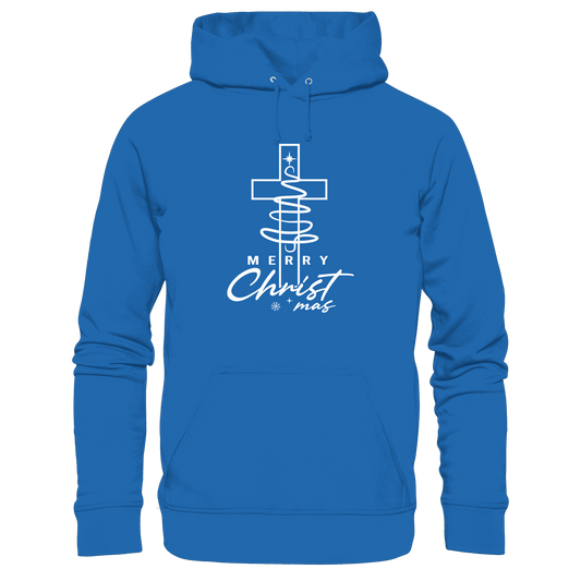 Kreuz und Christbaum – Merry Christ*mas Design - Premium Unisex Hoodie