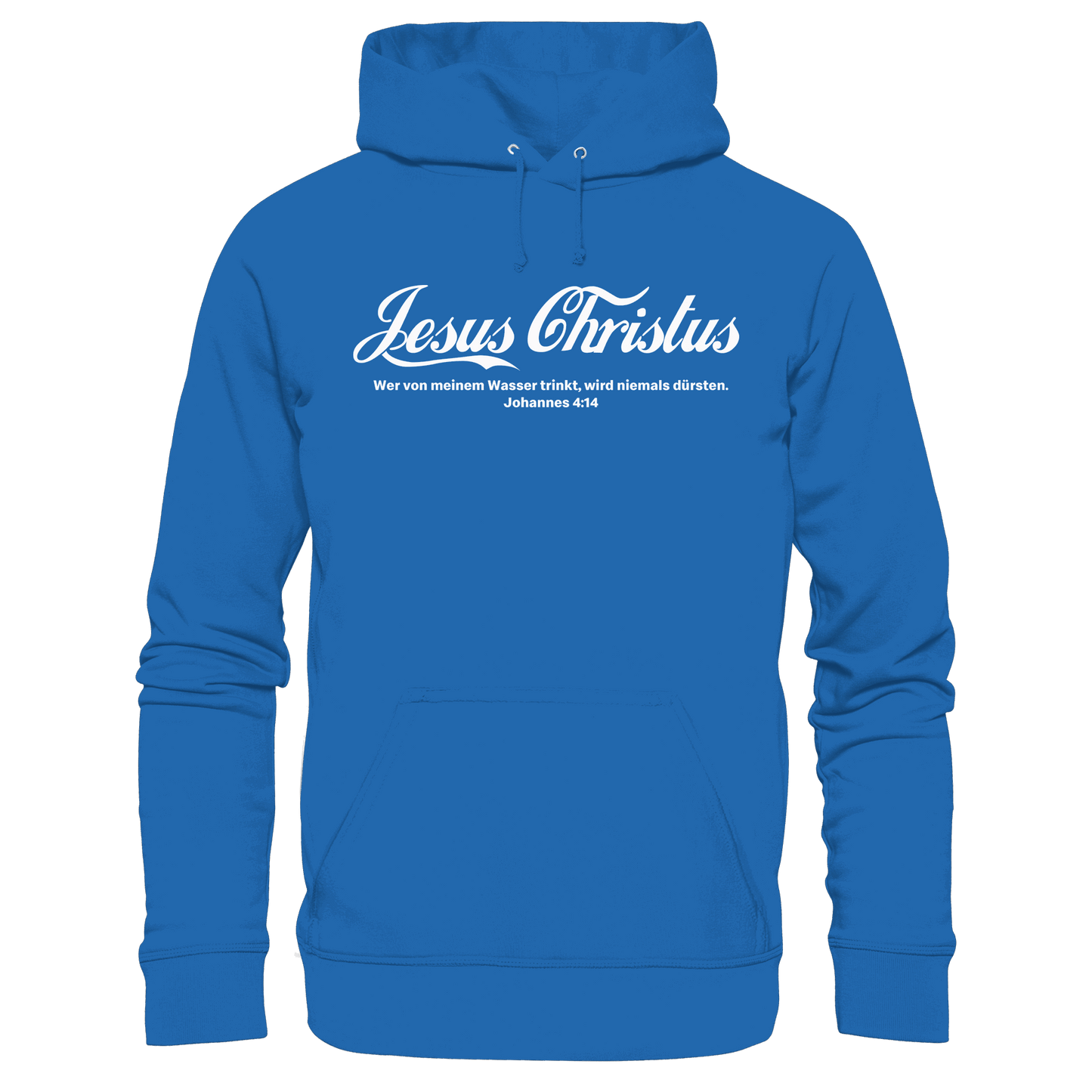 Jesus Christus – Johannes 4,14 | Christliches Statement Design „Lebendiges Wasser“ - Premium Unisex Hoodie