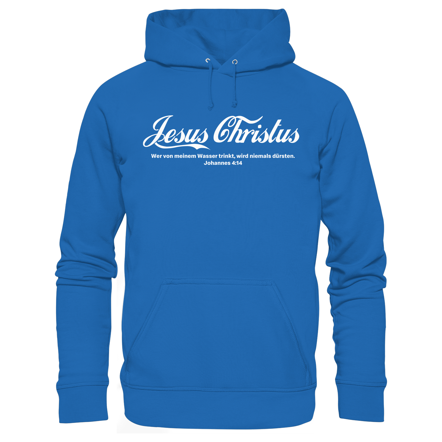 Jesus Christus – Johannes 4,14 | Christliches Statement Design „Lebendiges Wasser“ - Premium Unisex Hoodie