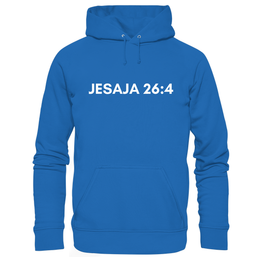 Jesaja 26,4 – Der Herr ist ein ewiger Fels | Christliches Bibelvers Design - Premium Unisex Hoodie