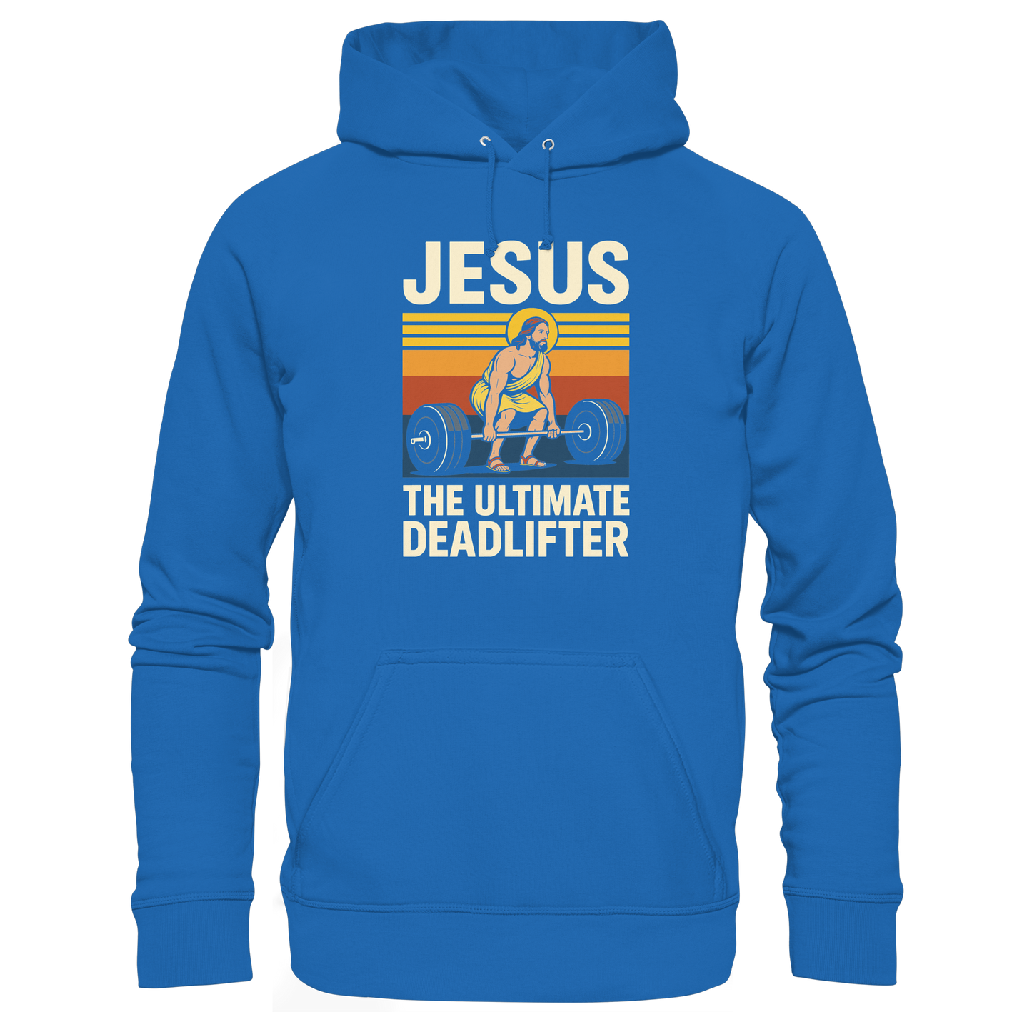 Jesus Deadlifter – Jesus the Ultimate Deadlifter | Christliches Fitness Design - Premium Unisex Hoodie